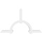 Ekena Millwork Ericson Architectural Grade PVC Gable Bracket, 72"W x 42"H x 4"D x 4"F, 14/12 Pitch GBP072X42X0404ERI00 - alternate 2